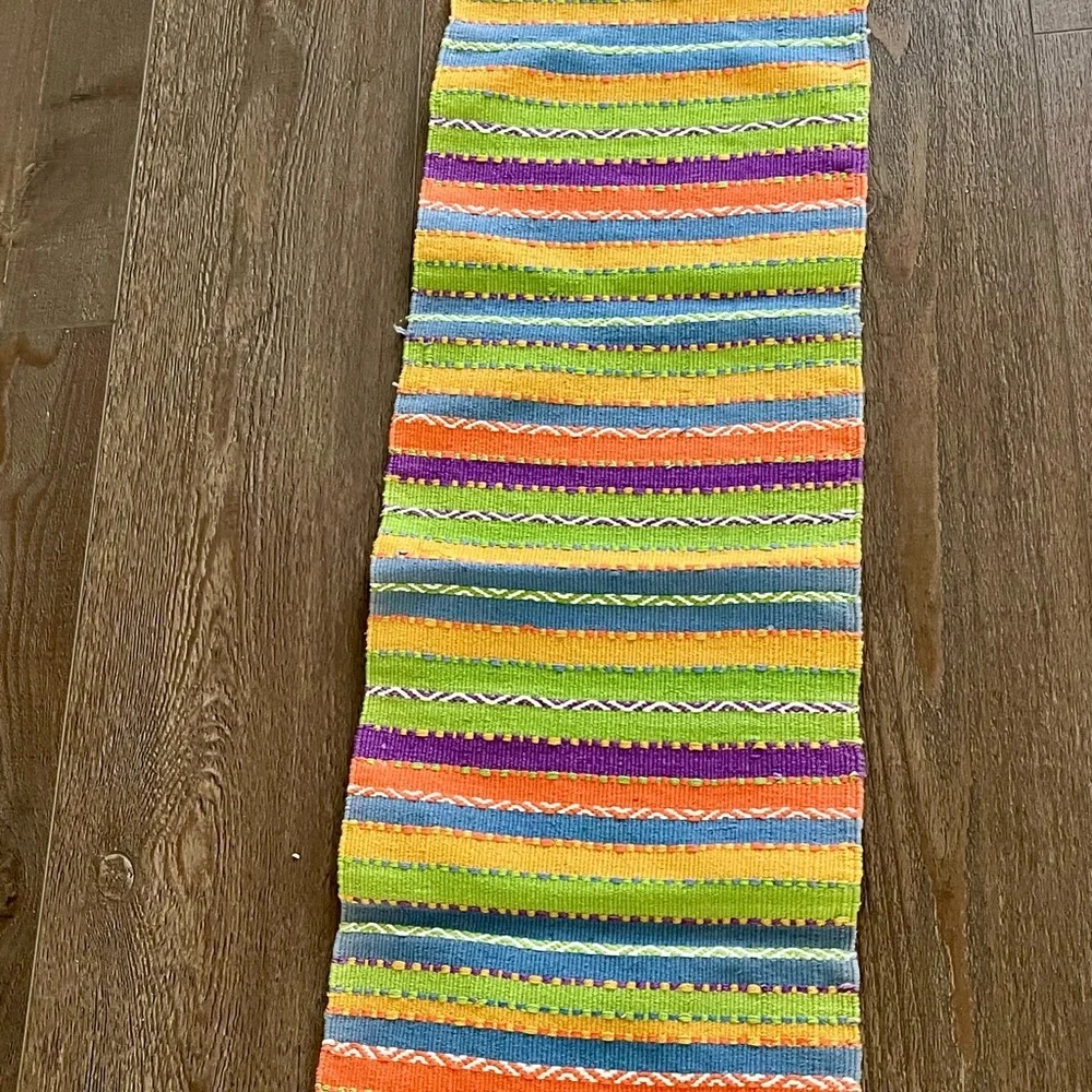 Handwoven From Cotton Table Runner 13/67 Inches